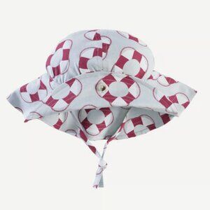Kate Quinn new BUTTON SUN HAT | LIFESAVERS | BAMBOO sz xs 0-6months